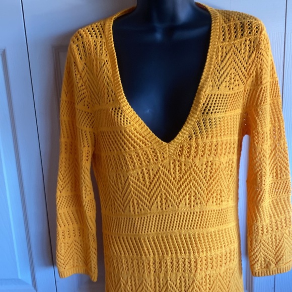 Rag & Bone NWT Long Sleeve Vneck Detachable Slip Open Knit Coverup/Dress medium - Picture 7 of 16